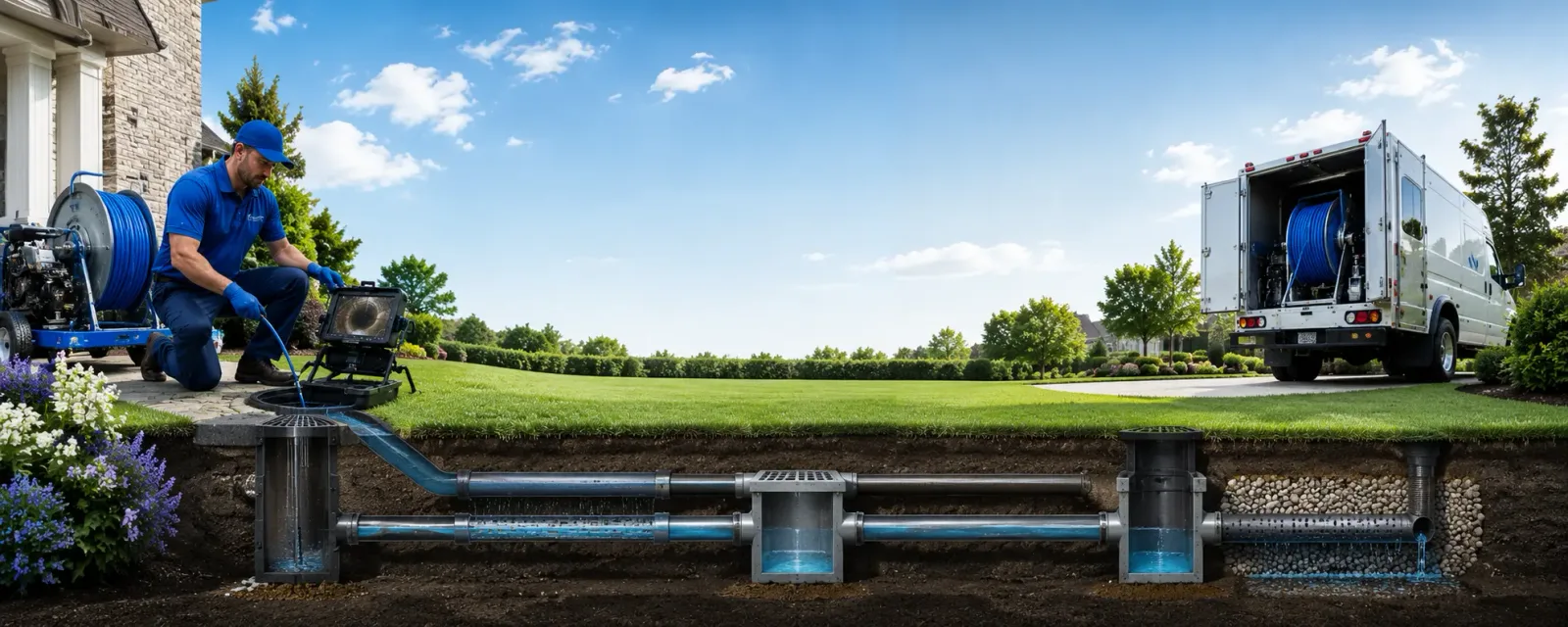 Outdoor drain cleaning information for Wood, SD